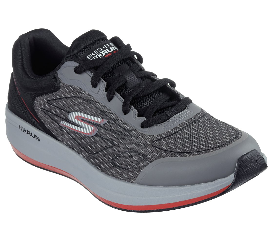 GO RUN PULSE 2.0 - CROSS ROAD, BLACK/CHARCOAL Footwear Right View