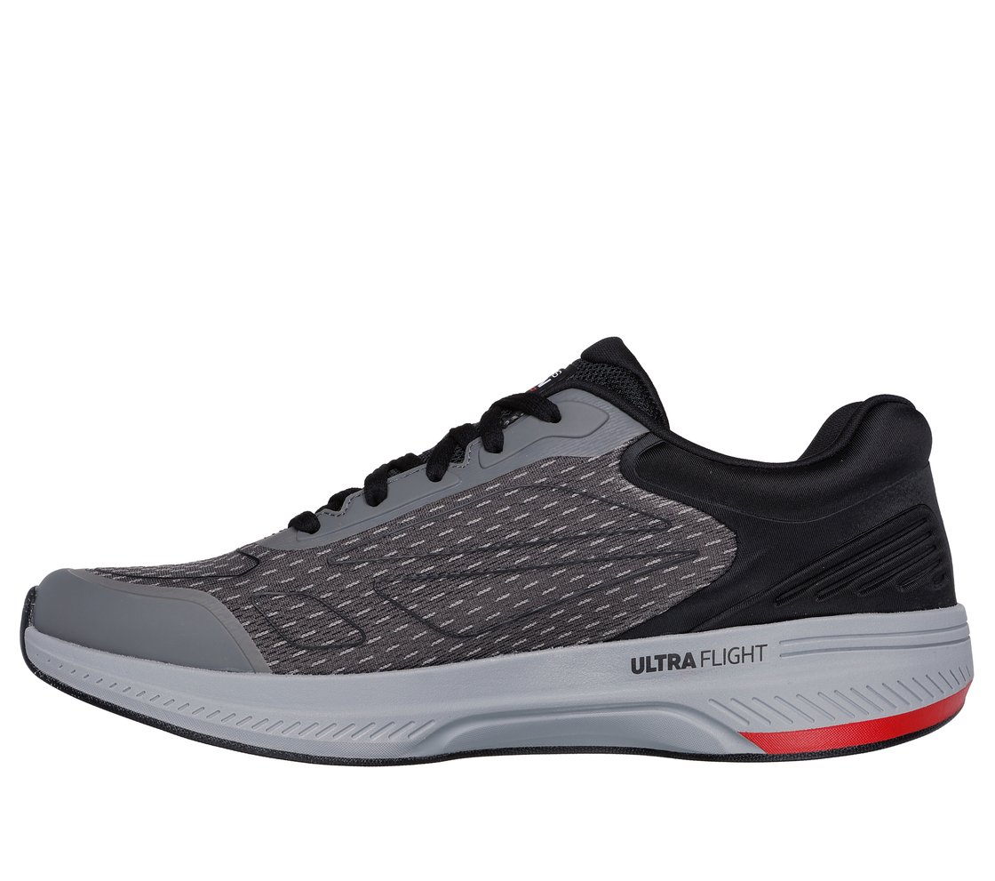 GO RUN PULSE 2.0 - CROSS ROAD, BLACK/CHARCOAL Footwear Left View