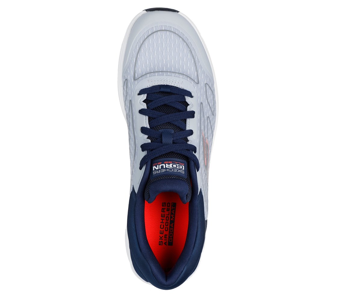 GO RUN PULSE 2.0 - CROSS ROAD, NAVY/GRAY Footwear Top View