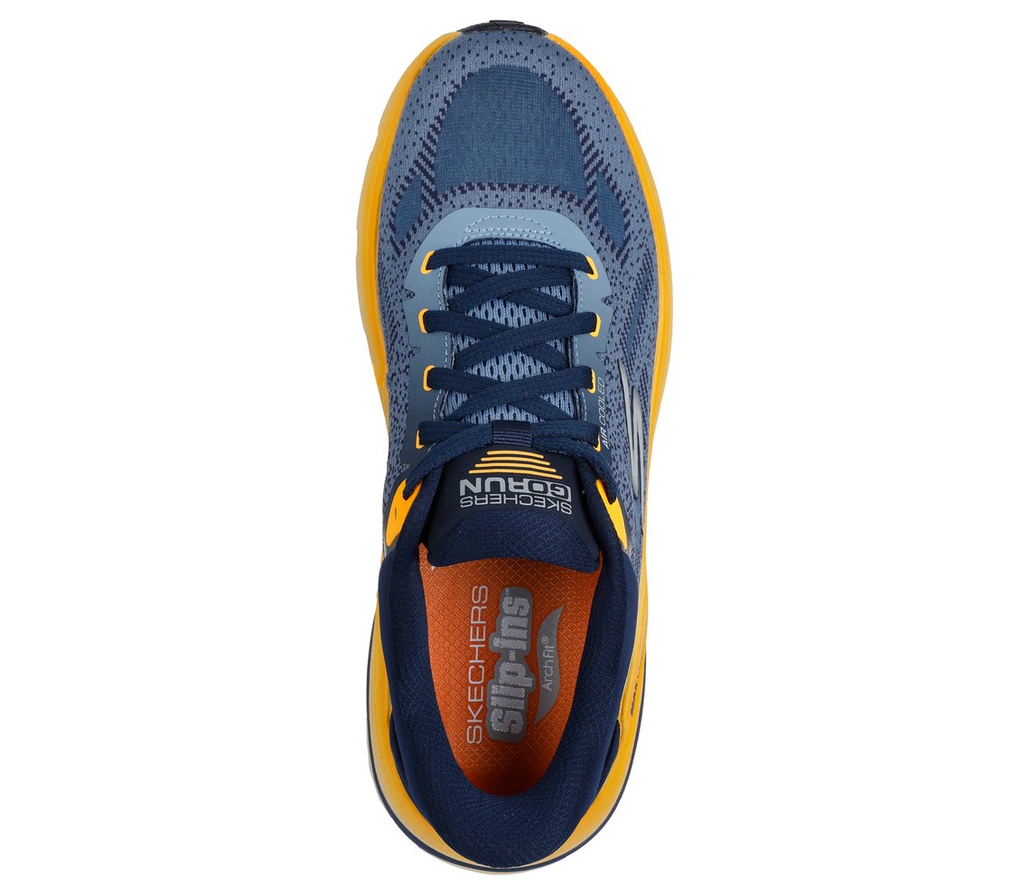 MAX CUSHIONING ARCH FIT 2, NVY/ORNG Footwear Top View