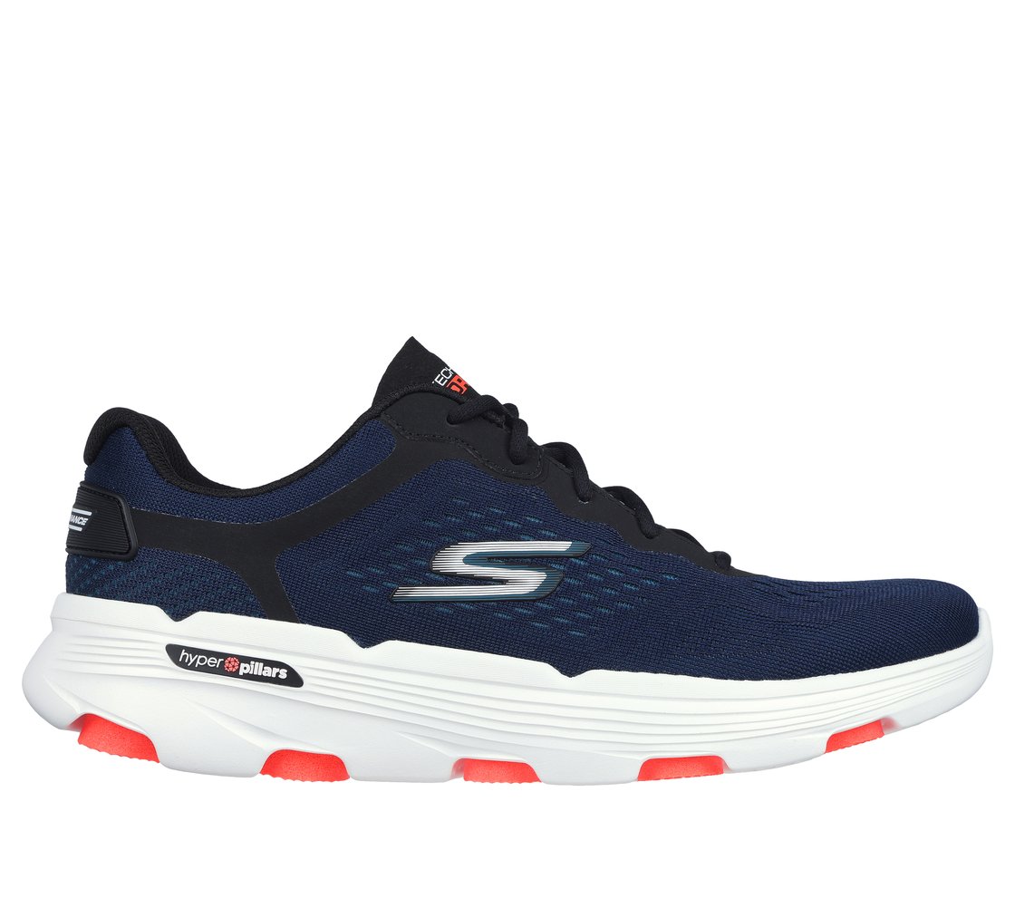 GO RUN 7, NAVY/BLACK Footwear Lateral View