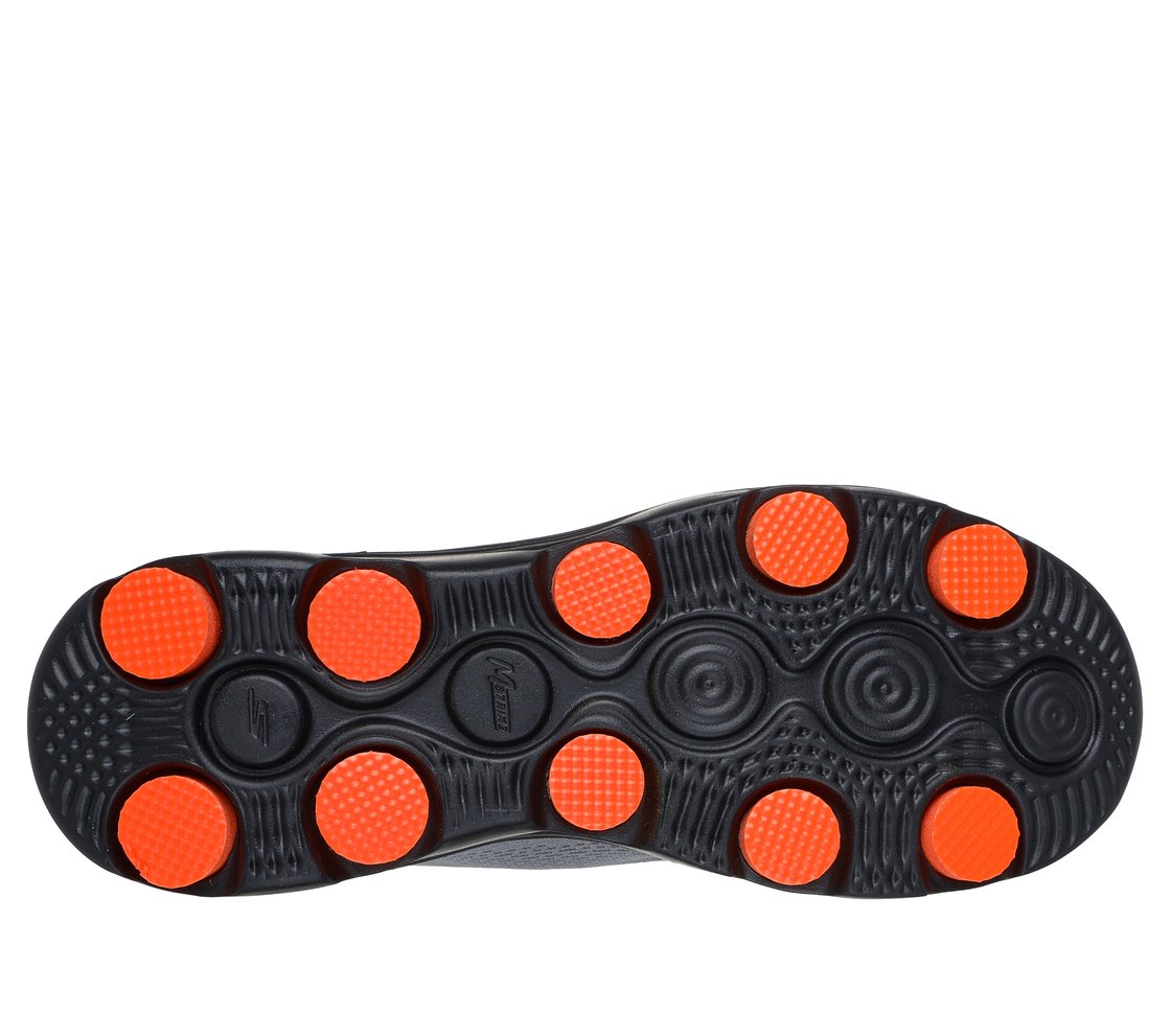 GO RUN 7, GRAY/BLACK Footwear Bottom View
