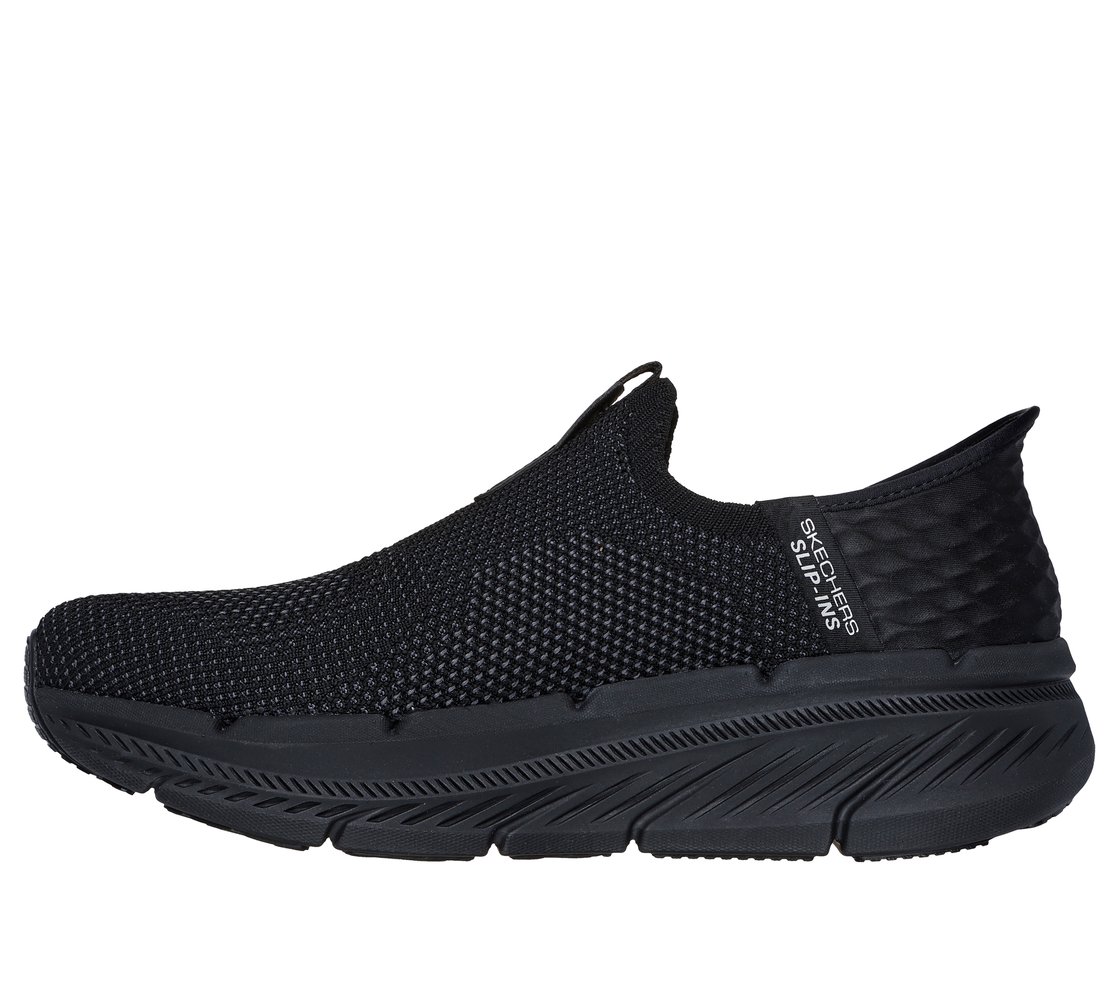 SKECHERS SLIP-INS: MAX CUSHIONING PREMIER 2, BLACK Footwear Left View