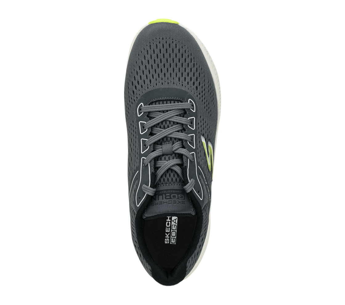 GO RUN CONSISTENT 2, CHARCOAL/BLACK Footwear Top View
