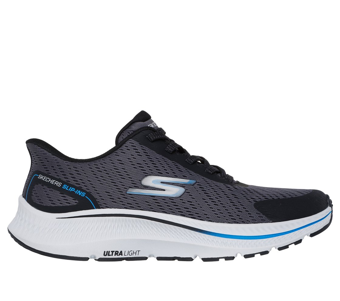 GO RUN CONSISTENT 2.0 - WORLD, CHARCOAL/BLACK Footwear Lateral View