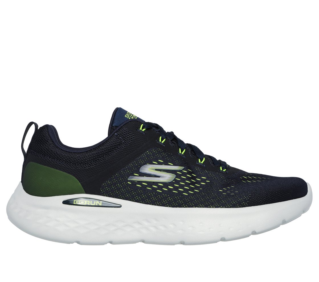 GO RUN LITE, NAVY/LIME Footwear Lateral View