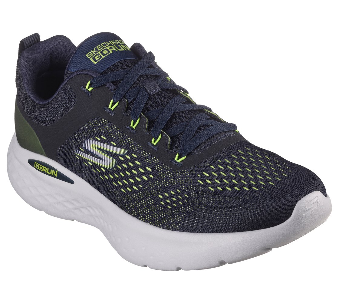 GO RUN LITE, NAVY/LIME Footwear Right View