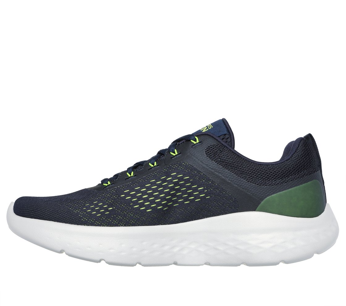 GO RUN LITE, NAVY/LIME Footwear Left View