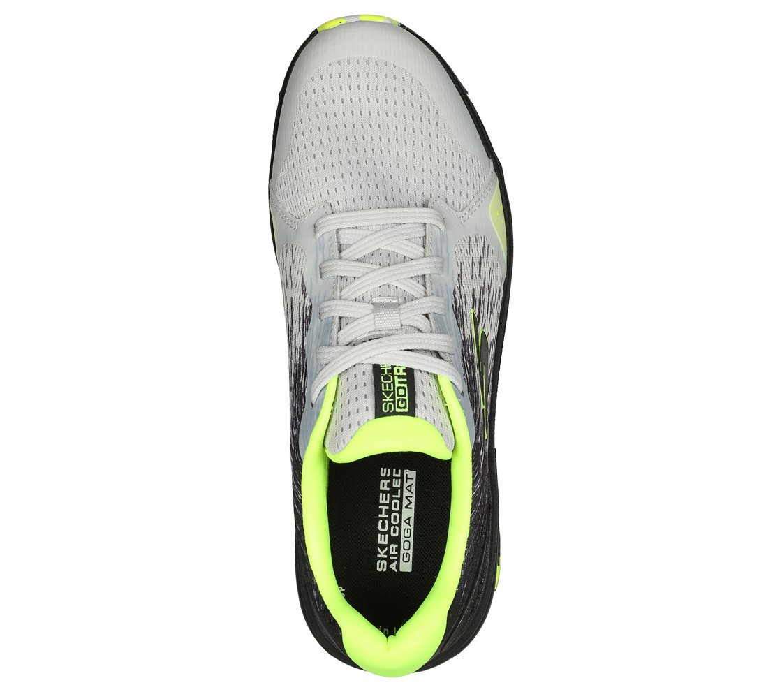GO RUN TRAIL ALTITUDE-PHANTOM, GREY/LIME Footwear Top View