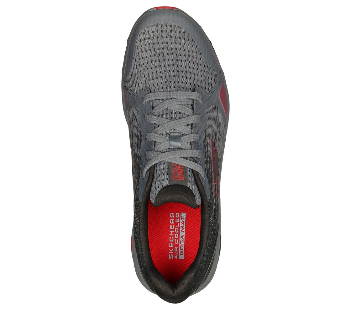 GO RUN TRAIL ALTITUDE-PHANTOM, GREY/RED Footwear Top View