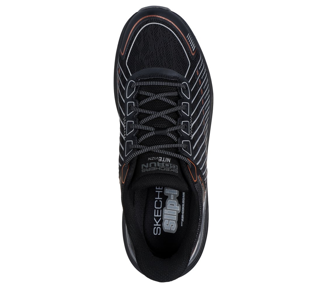 SKECHERS SLIP-INS: MAX CUSHIONING SUSPENSION, BBBBLACK Footwear Top View
