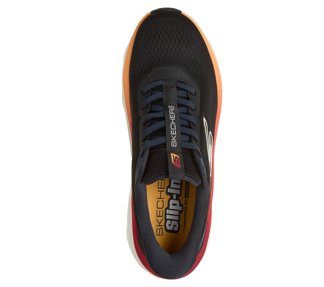 MAX RUN, BLACK/MULTI Footwear Top View