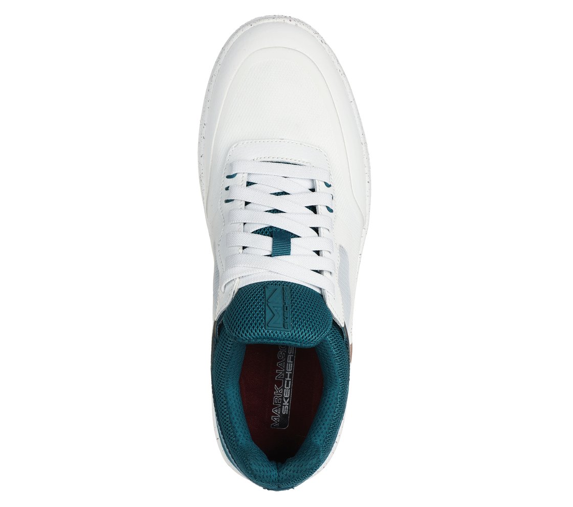 ALPHA CUP - FIELDER, WWHITE/LIGHT BLUE Footwear Top View