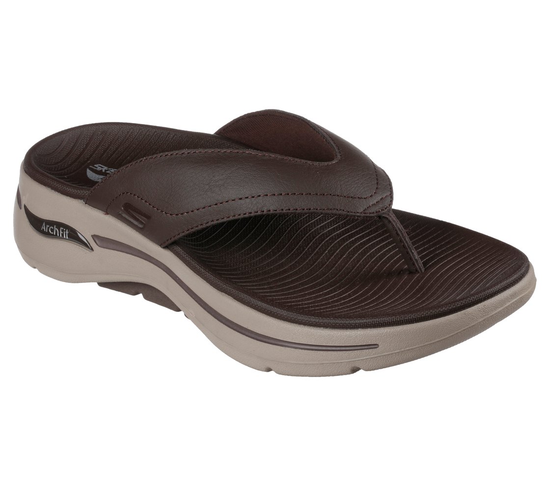 GO WALK ARCH FIT SANDAL, BROWN Footwear Right View