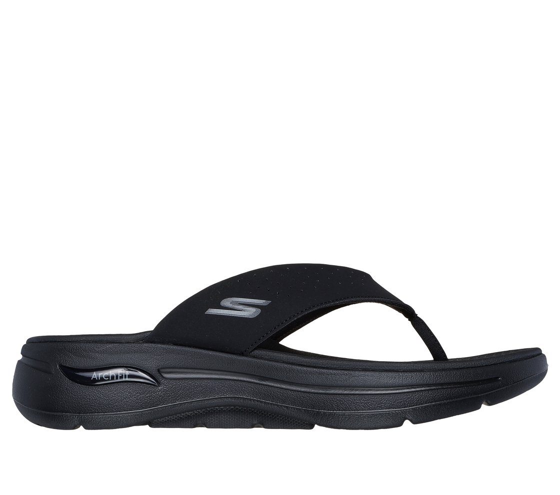 GO WALK ARCH FIT SANDAL - SURFA, BLACK