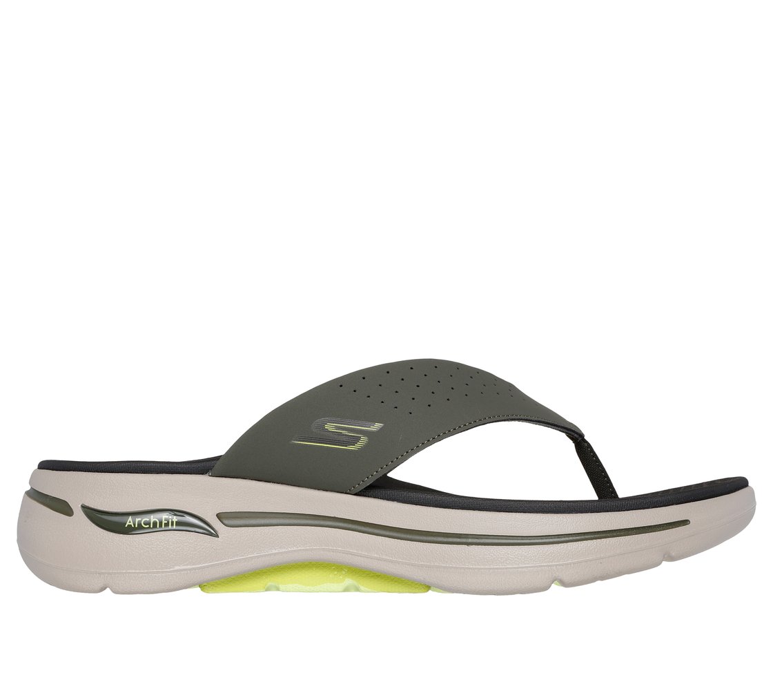GO WALK ARCH FIT SANDAL - SURFA, OLIVE