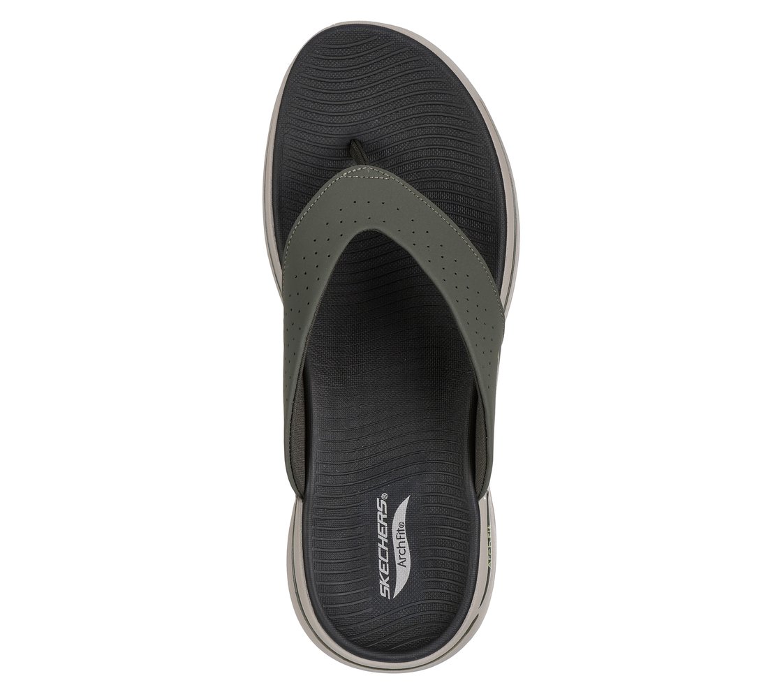 GO WALK ARCH FIT SANDAL - SURFA, OLIVE