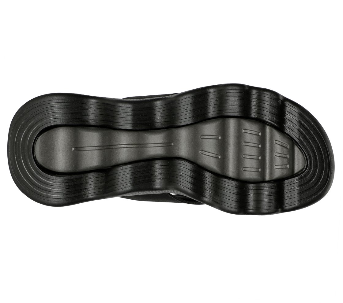 GO WALK MASSAGE FIT SANDAL, BLACK Footwear Bottom View