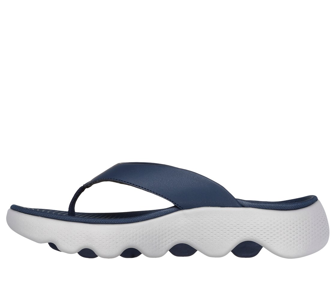 GO WALK MASSAGE FIT SANDAL, NAVY/GRAY
