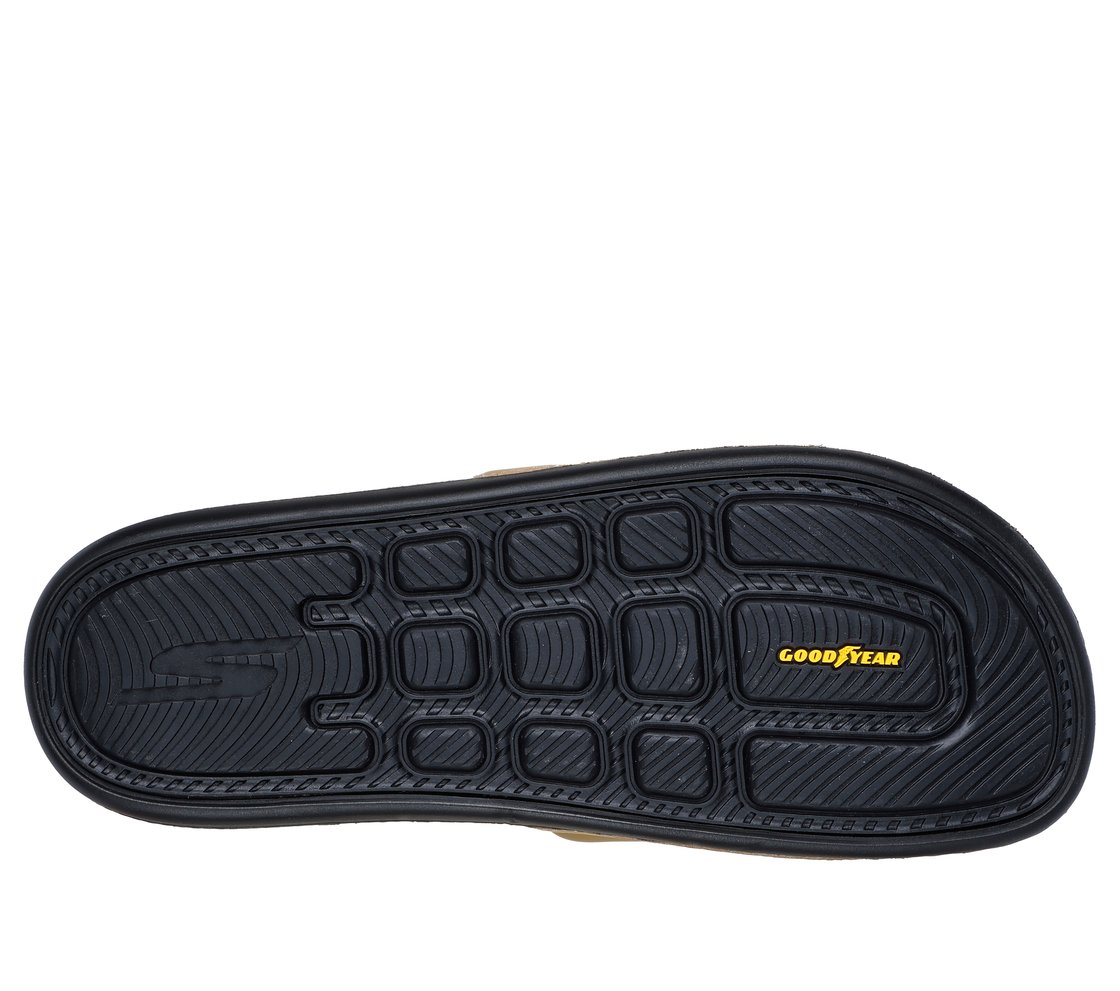 HYPER SLIDE - HYPER COMFORT, BROWN/BLACK Footwear Bottom View
