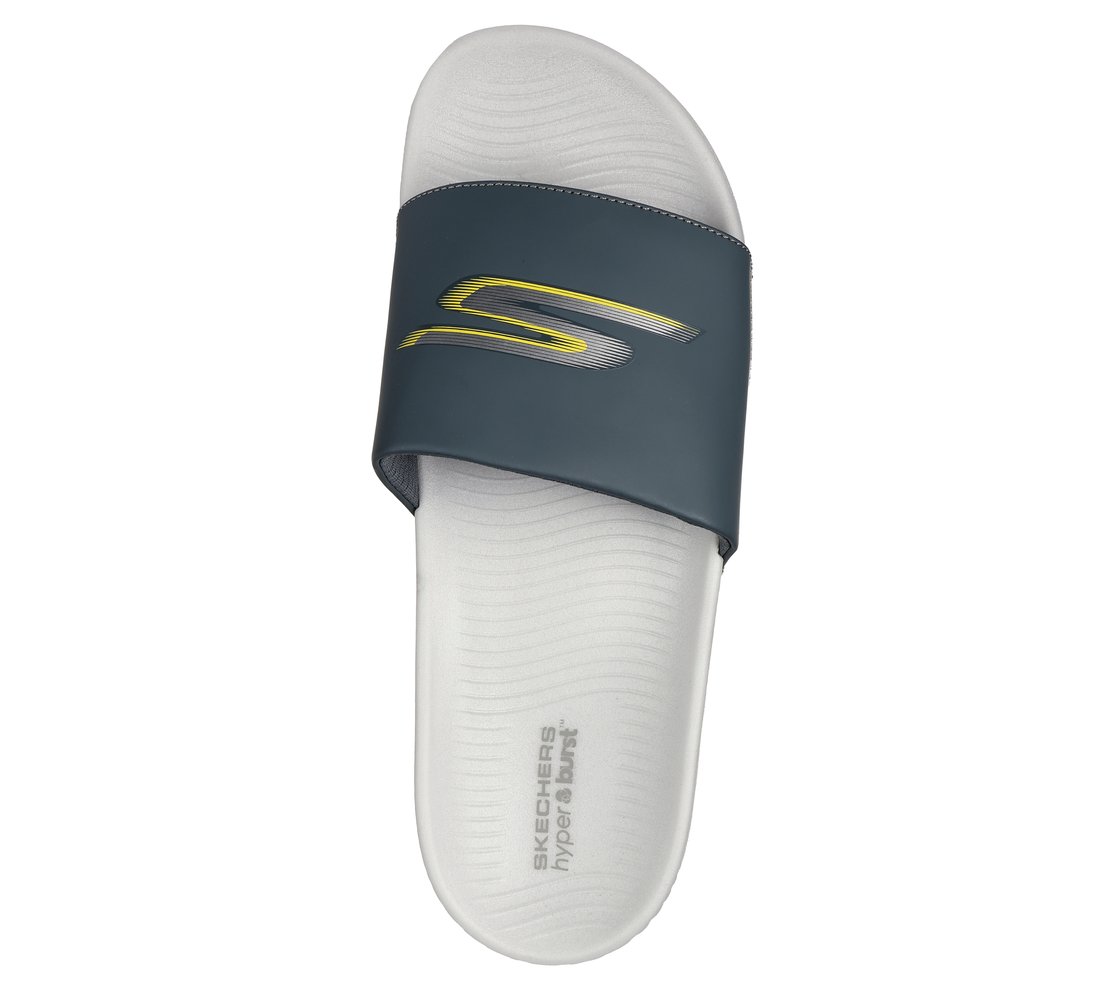 HYPER SLIDE - HYPER COMFORT, CCHARCOAL Footwear Top View