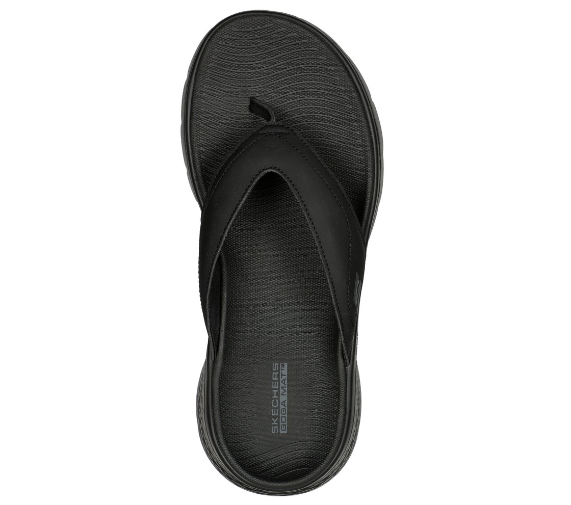 GO WALK FLEX SANDAL - VALLEJO, BBLACK Footwear Top View