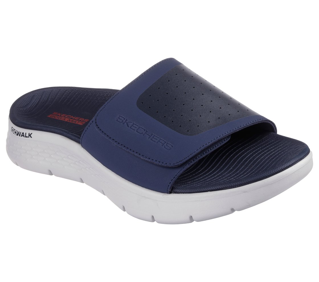 GO WALK FLEX SANDAL, NAVY/RED Footwear Right View
