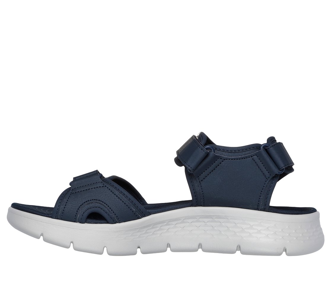 GO WALK FLEX SANDAL, NAVY/ORANGE Footwear Left View