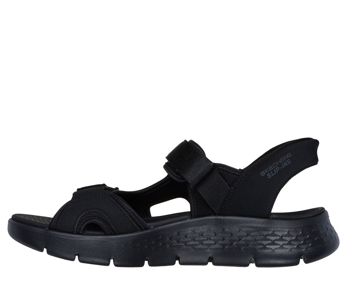 GO WALK FLEX SANDAL-EASY ENTR, BLACK/LIME