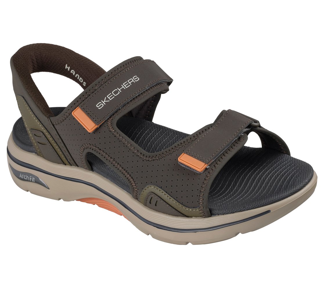 GO WALK ARCH FIT 2.0 SANDAL, OLIVE Footwear Right View