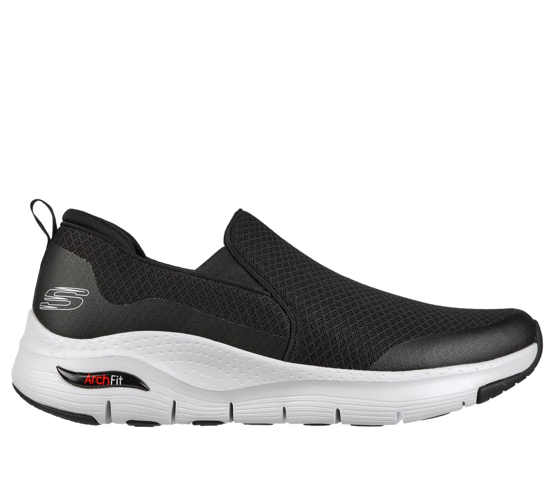 ARCH FIT-BANLIN, BLACK/WHITE Footwear Lateral View