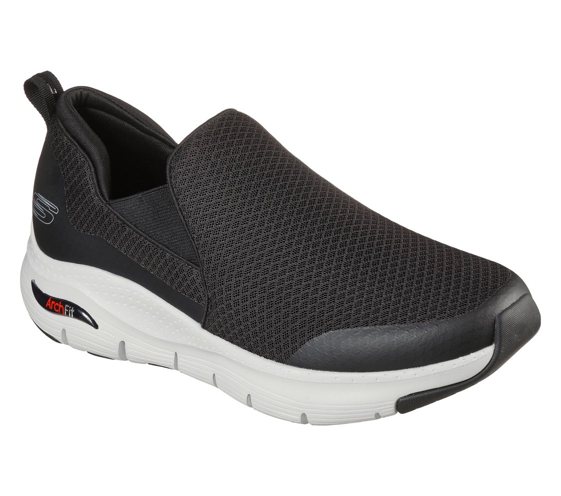 ARCH FIT-BANLIN, BLACK/WHITE Footwear Right View