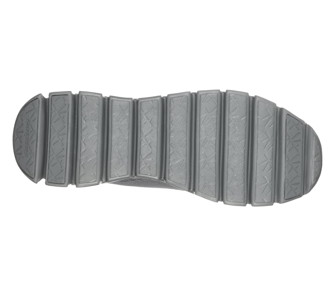 GLIDE-STEP - FASTEN UP, GREY Footwear Bottom View