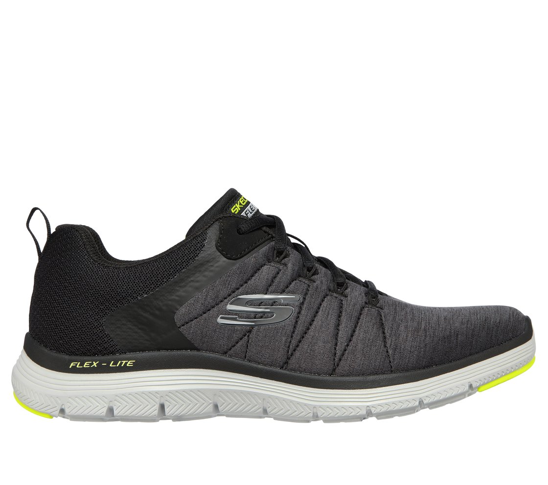 FLEX ADVANTAGE 4.0-VORACITY, BLACK/GREY Footwear Lateral View