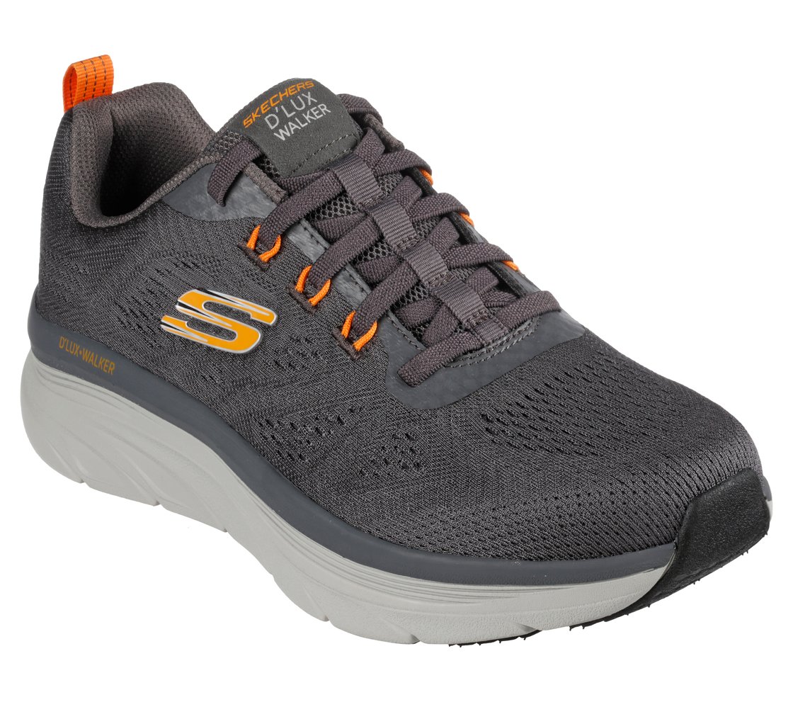 D'LUX WALKER-COMMUTER, CHARCOAL/ORANGE Footwear Right View