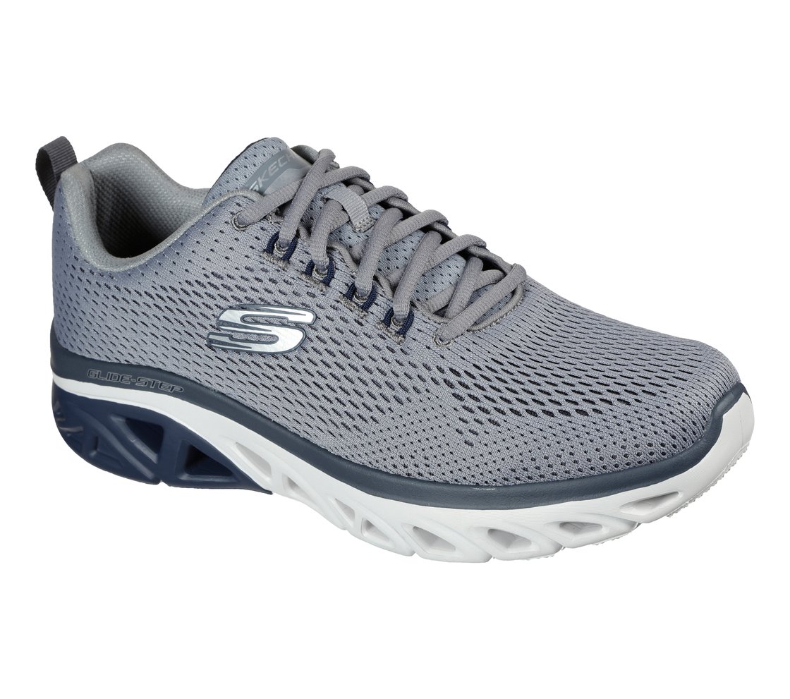 GLIDE-STEP SPORT - WAVE HEAT, GREY/NAVY Footwear Right View