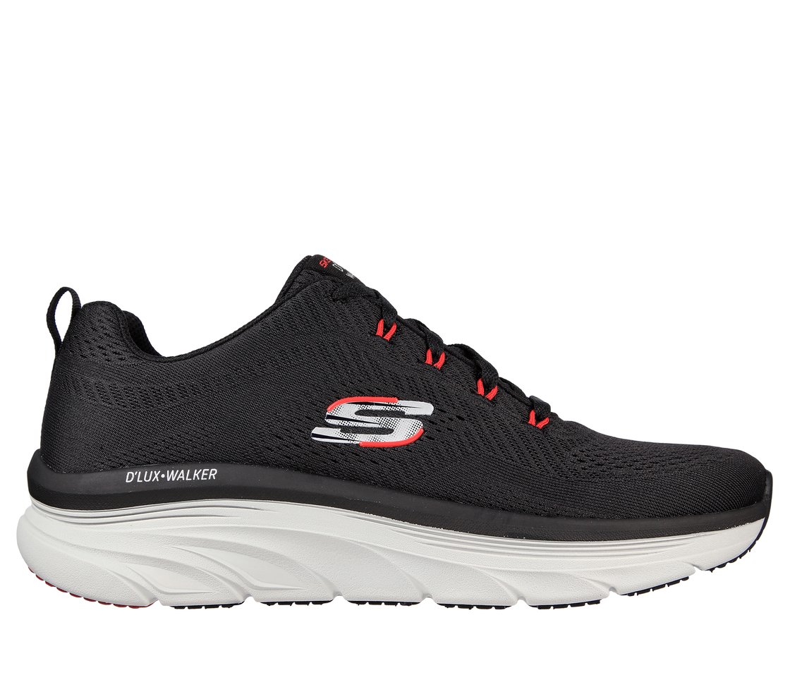 D'LUX WALKER - MEERNO, BLACK/RED Footwear Lateral View