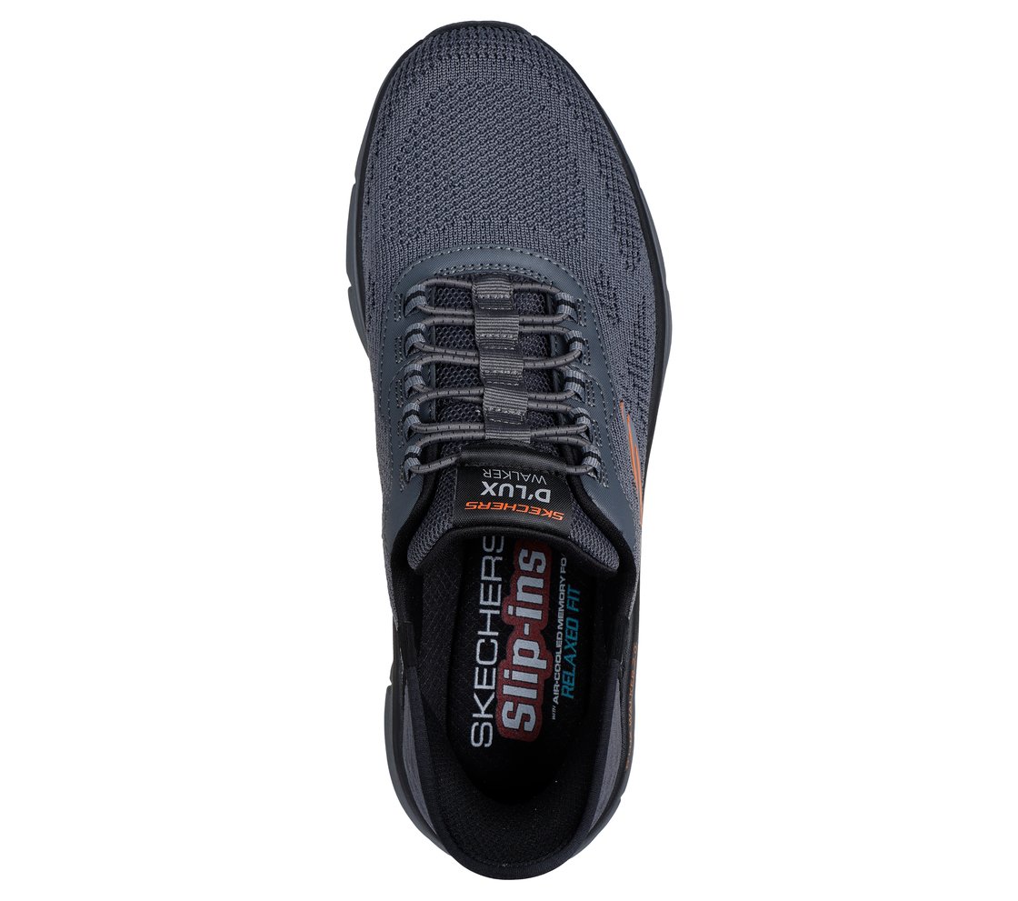 D'LUX WALKER 2.0 - REZINATE, CHARCOAL/ORANGE Footwear Top View