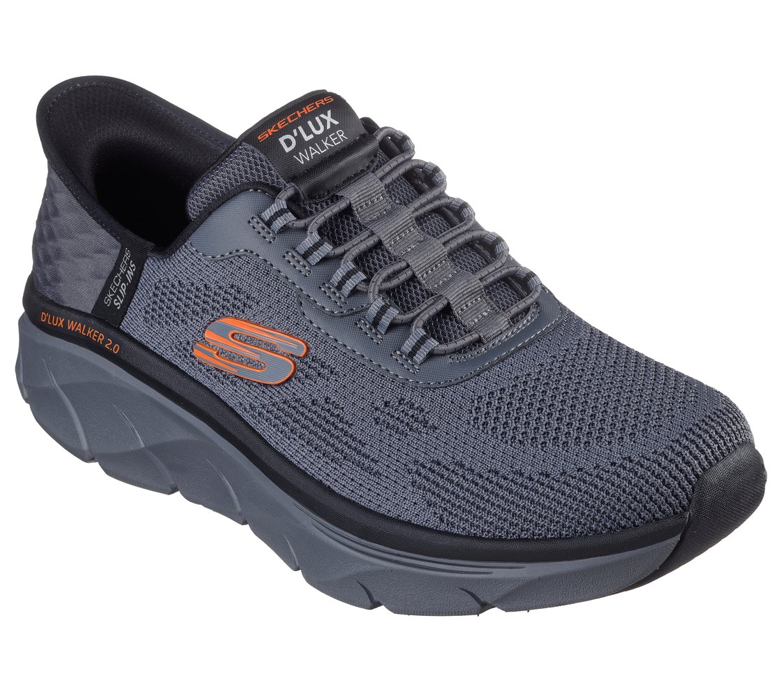 D'LUX WALKER 2.0 - REZINATE, CHARCOAL/ORANGE Footwear Right View