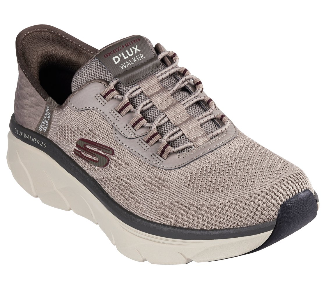 SKECHERS SLIP-INS RF: D'LUX WALKER 2.0 - REZINATE, TTAUPE Footwear Right View