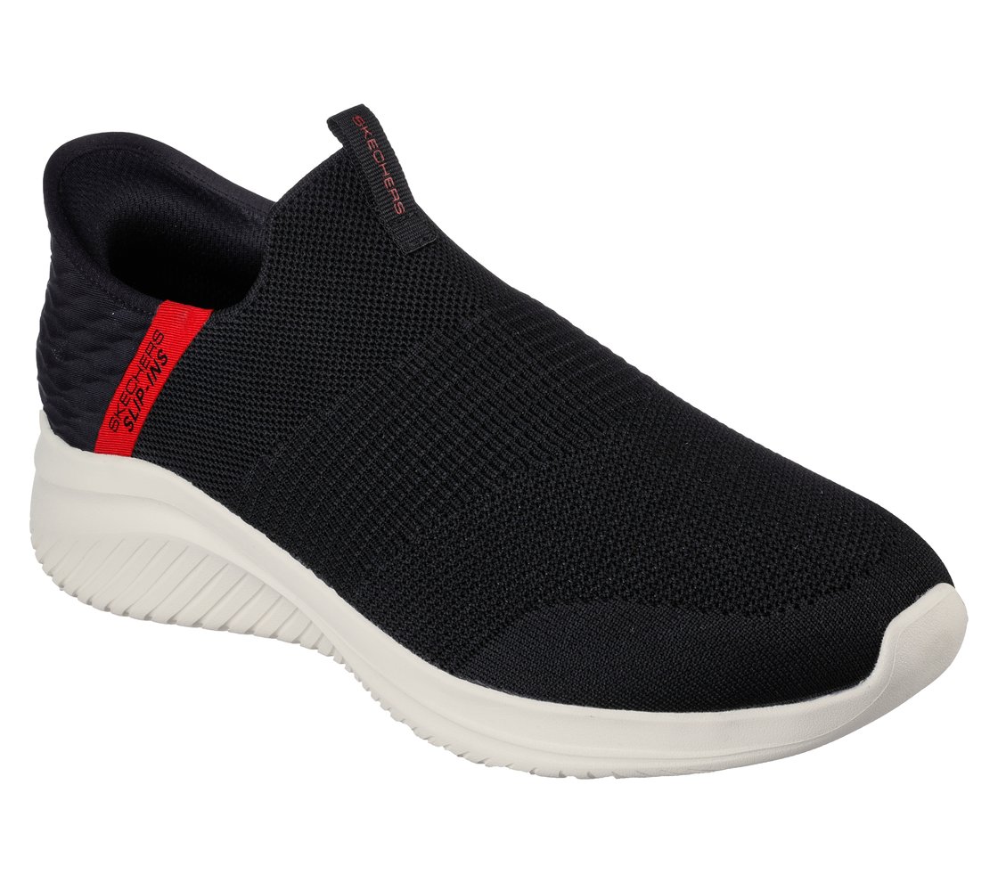 Skechers Slip-ins: Ultra Flex 3.0 - Viewpoint, BLACK/RED Footwear Right View
