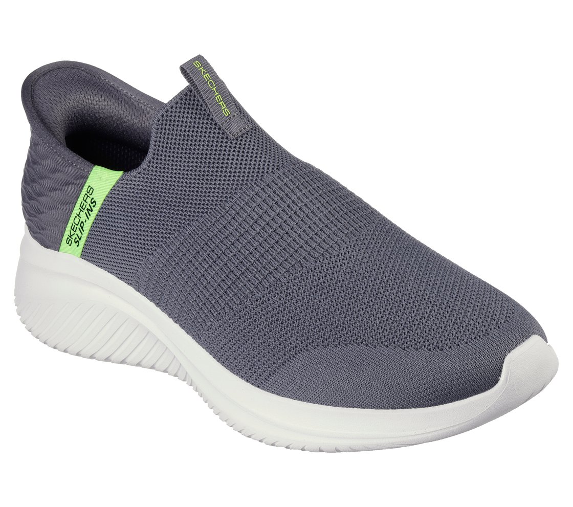 Skechers Slip-ins: Ultra Flex 3.0 - Viewpoint, CHRCL/LIME Footwear Right View