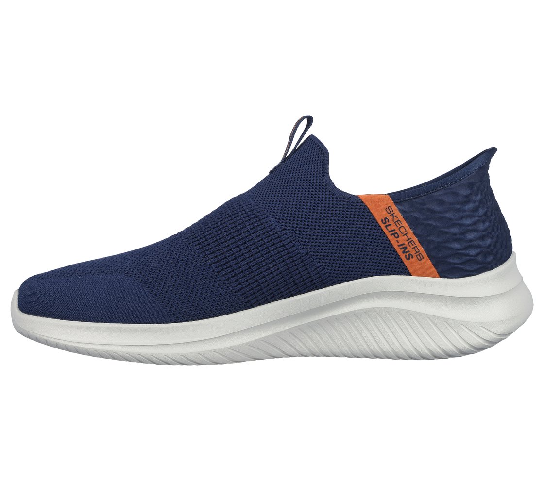 Skechers Slip-ins: Ultra Flex 3.0 - Viewpoint, NVY/ORNG Footwear Left View