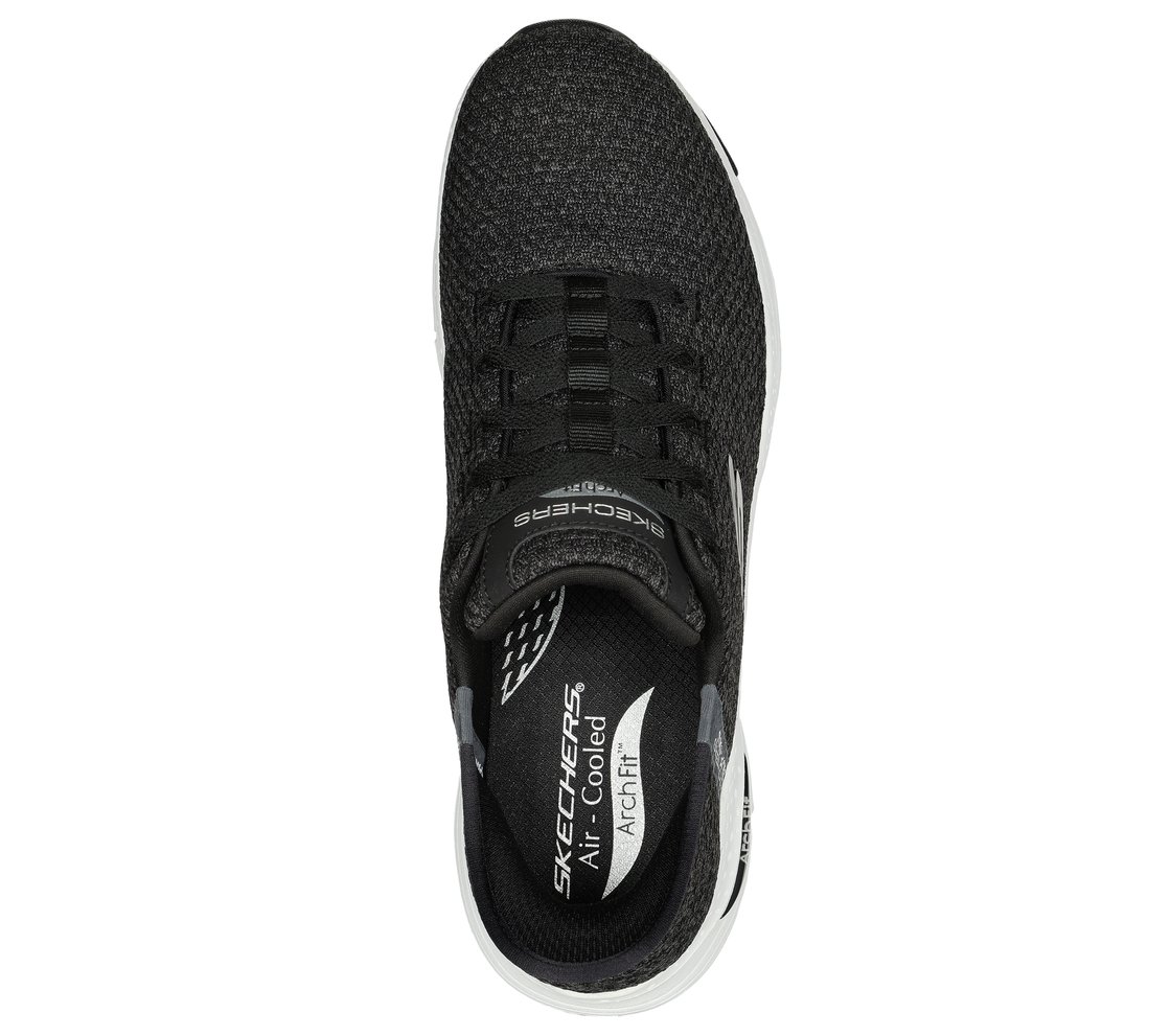 ARCH FIT, BLACK/WHITE Footwear Top View