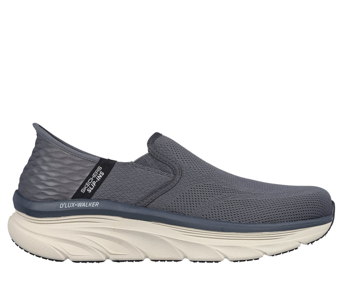SKECHERS SLIP-INS RF: D'LUX WALKER - ORFORD, CCHARCOAL Footwear Lateral View