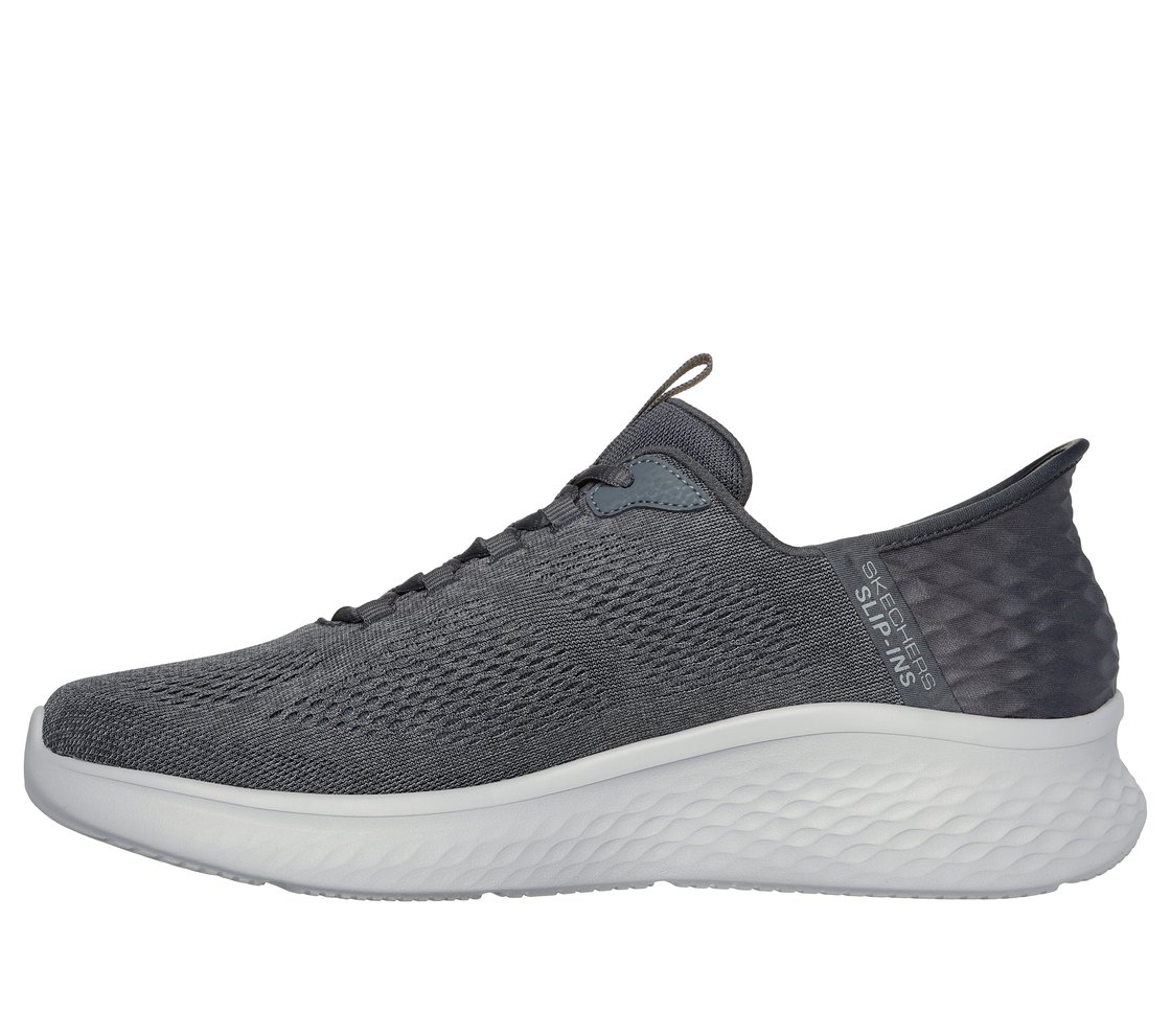 SKECHERS SLIP-INS: SKECH-LITE PRO - PRIMEBASE, CHARCOAL/BLUE Footwear Left View