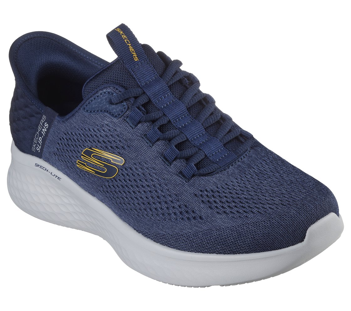 SKECHERS SLIP-INS: SKECH-LITE PRO - PRIMEBASE, NAVY/YELLOW Footwear Right View