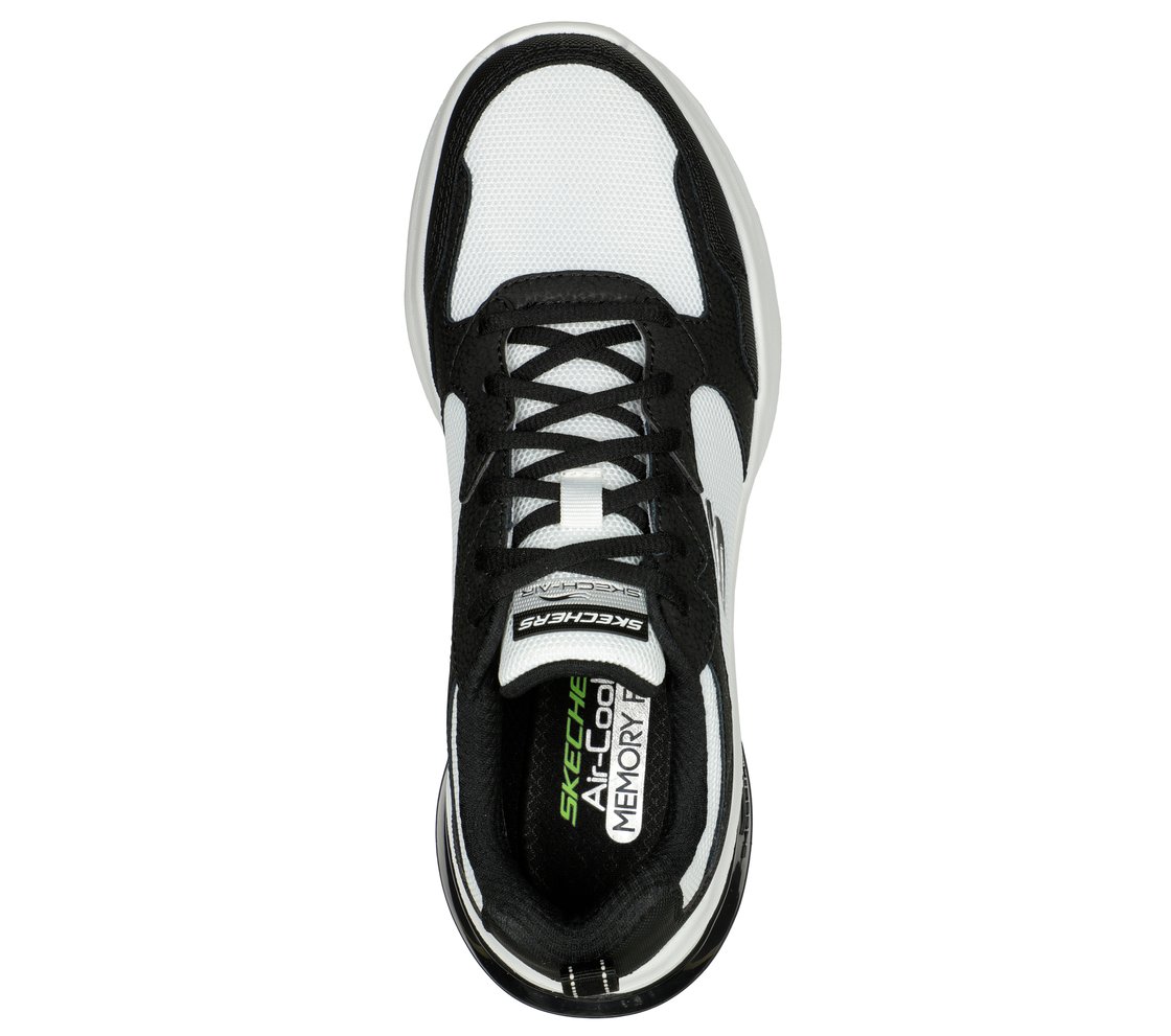 AIR CUSHIONING - BINSON, WHITE BLACK Footwear Top View