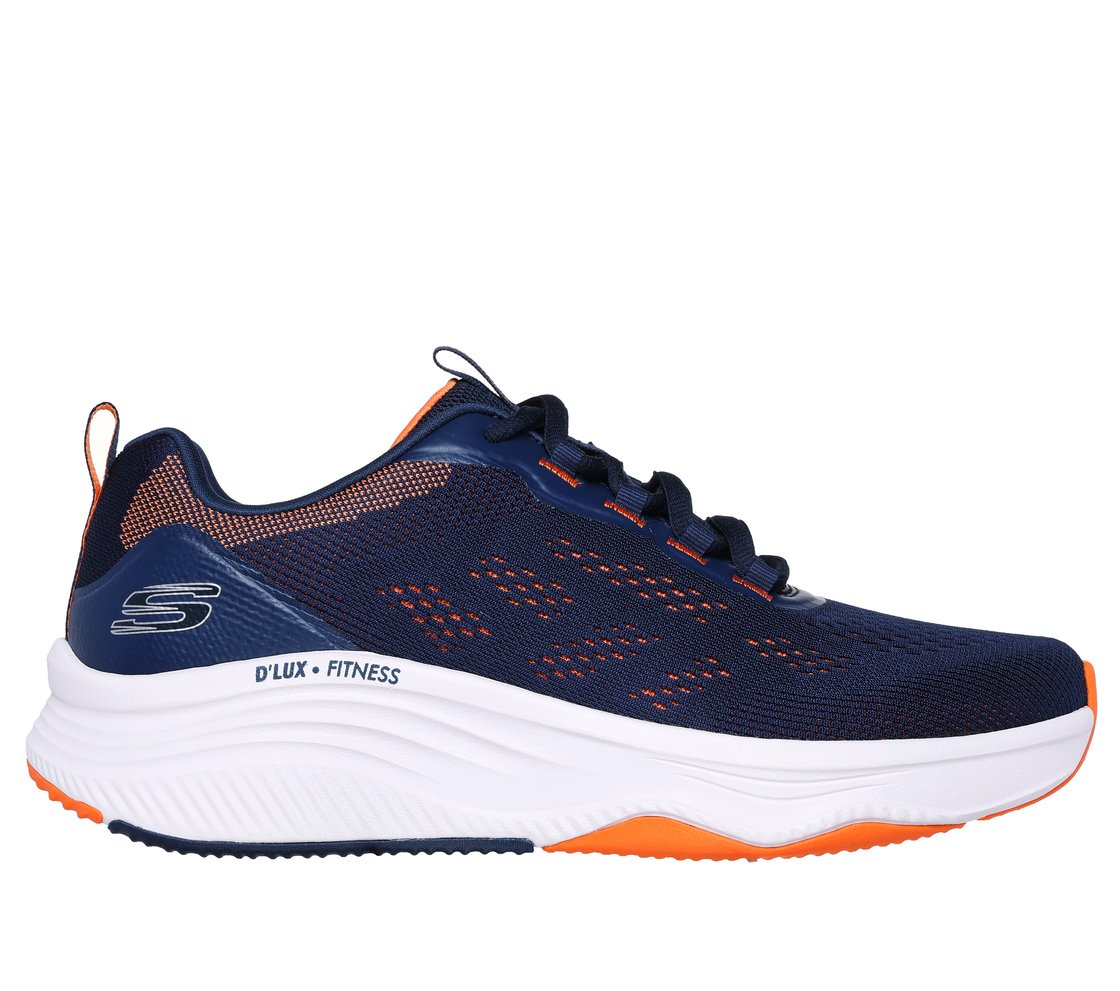 D'LUX FITNESS-NEW AFFINITY, NAVY/ORANGE Footwear Lateral View