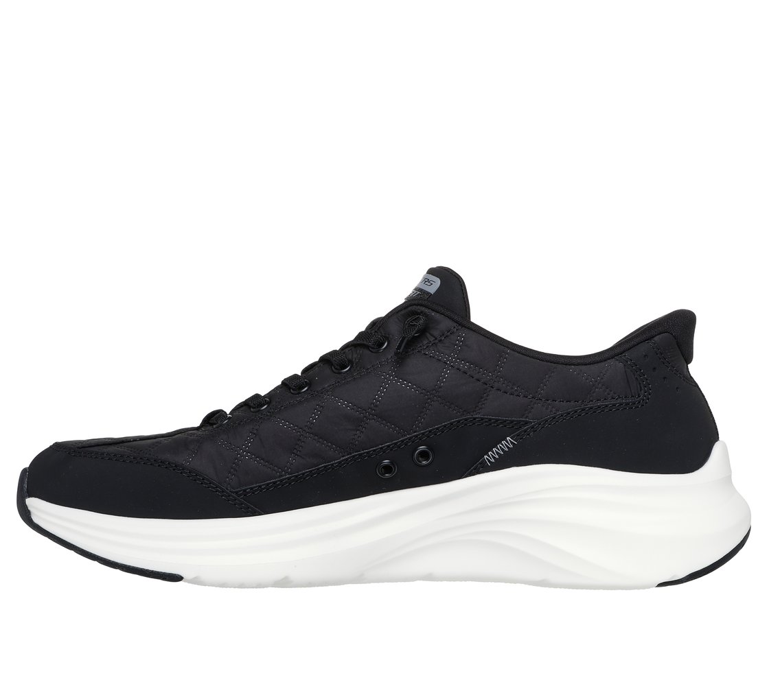 CONTOUR FOAM - COZY FIT, BLACK/WHITE Footwear Left View
